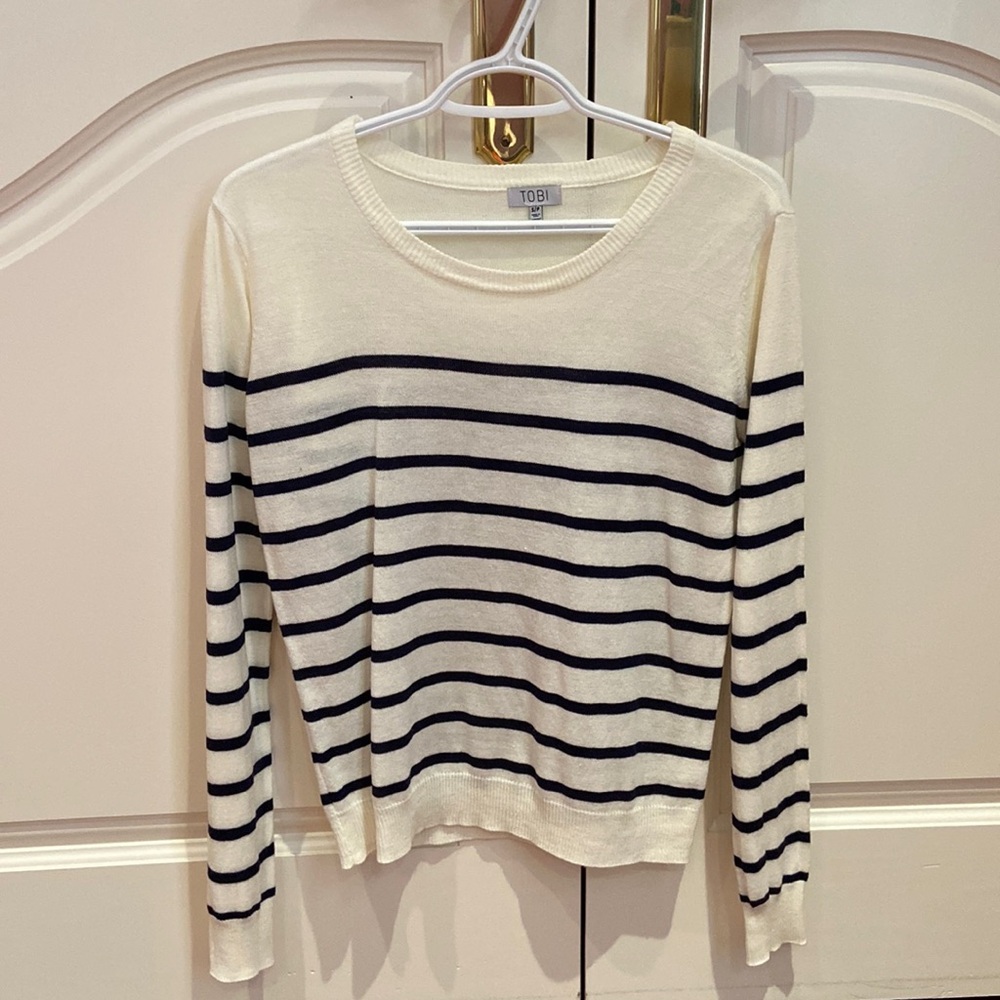 Striped knit top